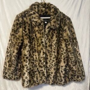 Donna Salyers Fabulous Cheetah Faux Fur Coat